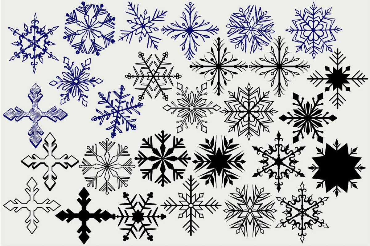 Snowflake winter SVG, an Outline Icon by LineworkStock