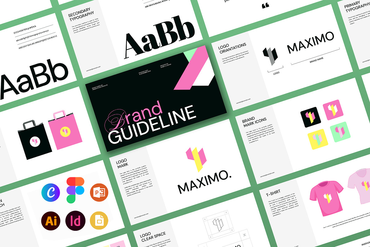 MAXIMO | Brand Guidelines Bundle, a Branding & Logo Template by Artisan Vibes (Photo 1 of 11)