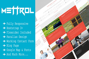 Mettrol - Responsive Portfolio Theme