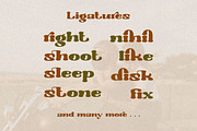 Morrello - Retro Decorative Serif, a Serif Font by PutraCetol Studio (Thumbnail 9 of 11)
