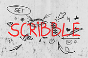 SET 240+ VECTOR SCRIBBLE ELEMENTS, an Object Graphic by BonkiStudio (Thumbnail 1 of 5)