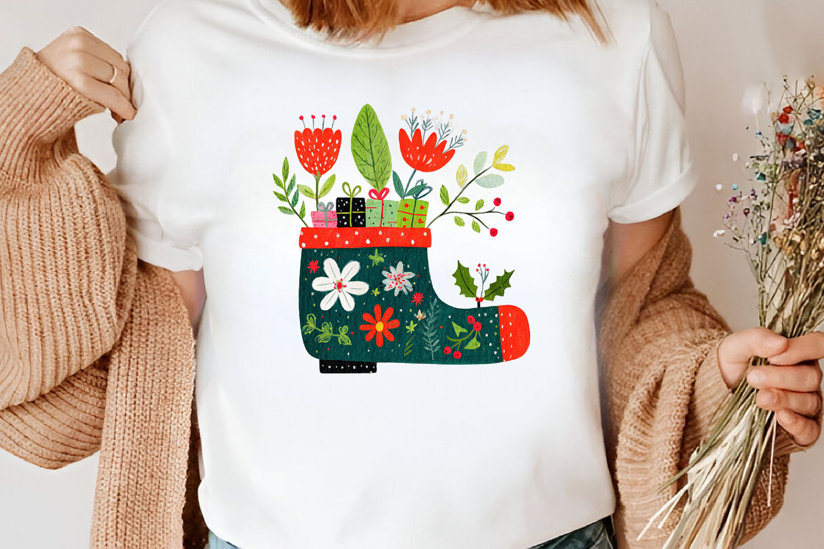 Cute Blue Christmas Clipart, an Illustration by Canvas Craft (Photo 6 of 8)