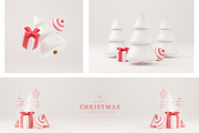 Christmas 3d rendering set, a Holiday Photo by Lunarts Studio (Thumbnail 6 of 9)