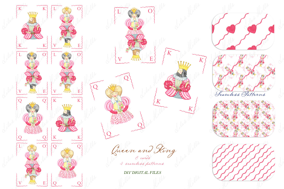 Valentines Day King Queen Cards DIY, a Graphic by LABFcreations (Photo 2 of 4)
