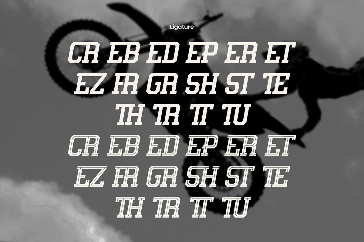 Reztor - Modern Sport Display Font, a Sans Serif Font by Flawless And Co (Photo 10 of 10)