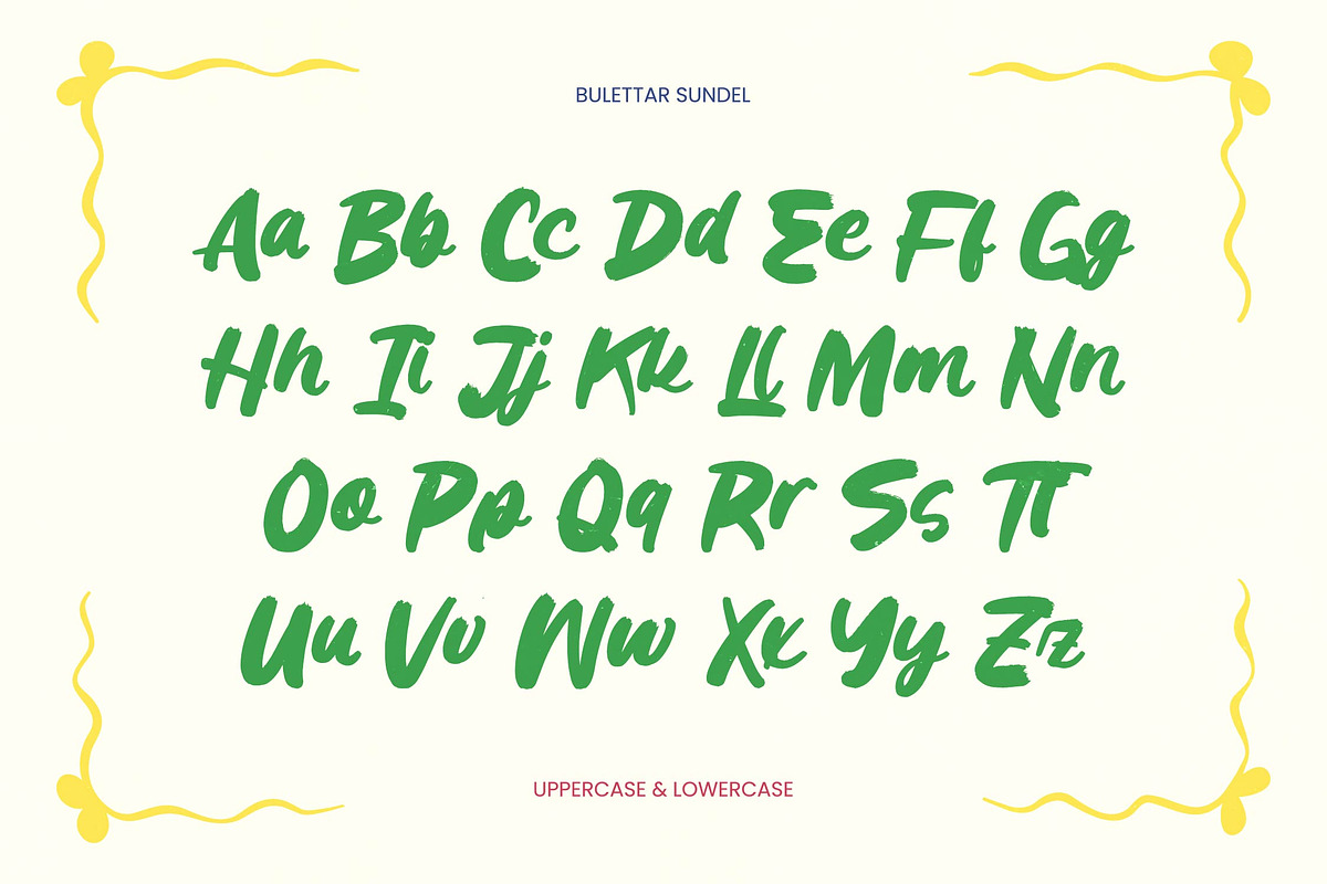 Bulettar Sundel Bold Brush, a Script Font by Letterena Studios Script (Photo 11 of 15)