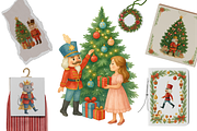 Christmas Watercolor Clip, a Decorative Illustration by Yana_mide (Thumbnail 2 of 18)