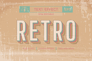 5 Music 80s Editable Text Effects