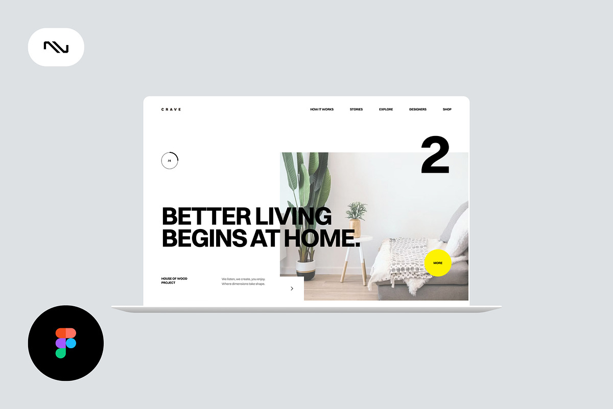 Architect Creative Figma Template, an UI Kit Template by neuwebz (Photo 2 of 5)