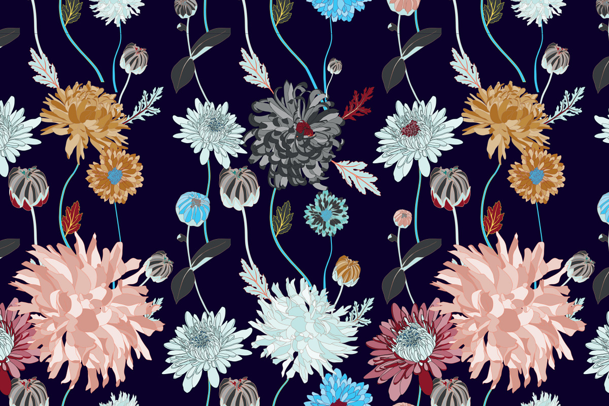 Botanical Seamless Vector, a Pattern Graphic by Ania Illustration (Photo 3 of 9)
