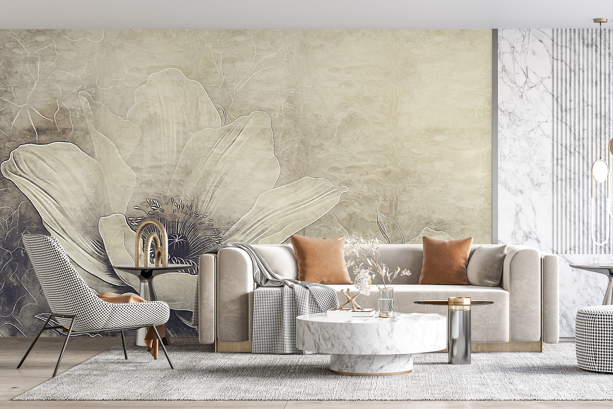 Modern oil painting wallpaper, a Wallpaper Graphic by DamonYang's shop (Photo 7 of 7)