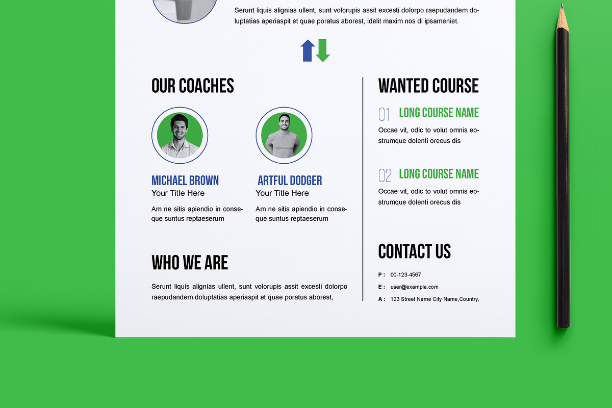 Online Course Flyer Template, a Flyer Template by MightyDesign (Photo 3 of 8)
