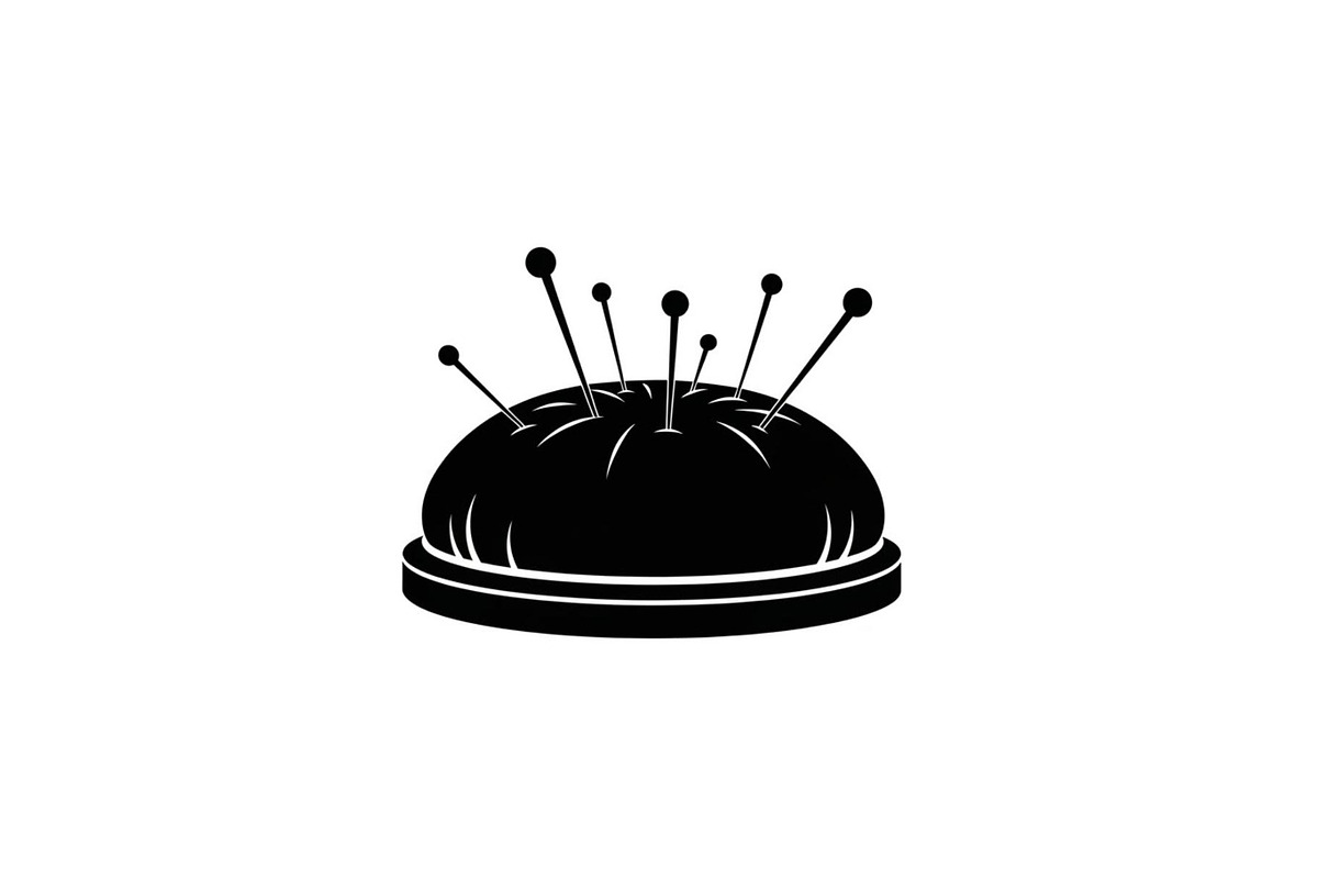 Sewing Pin Cushion Silhouette, an Illustration by hafijul (Photo 4 of 14)