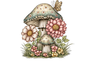 Fairy Mushroom Clipart PNG, a Food Illustration by Memories By Lea (Thumbnail 15 of 19)