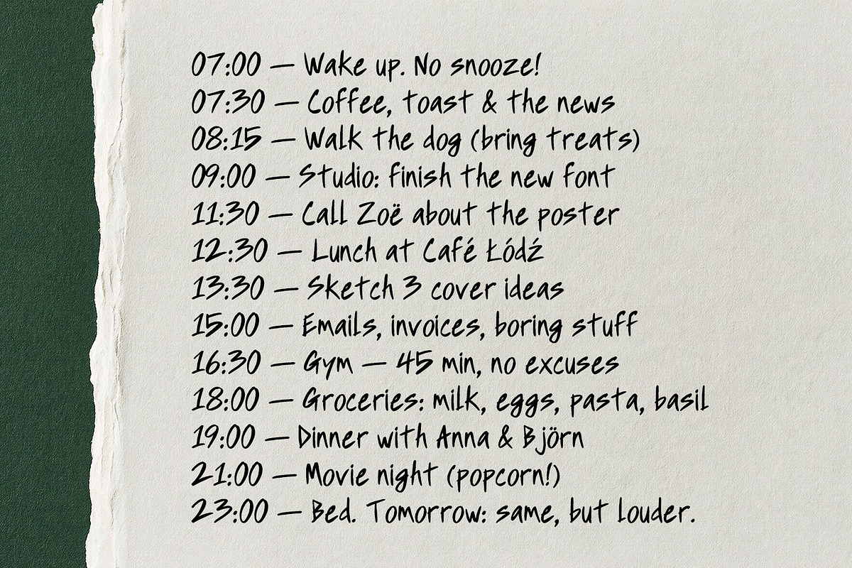 Scratch Note Font, a Handwritten Font by Handmadefont (Photo 10 of 15)
