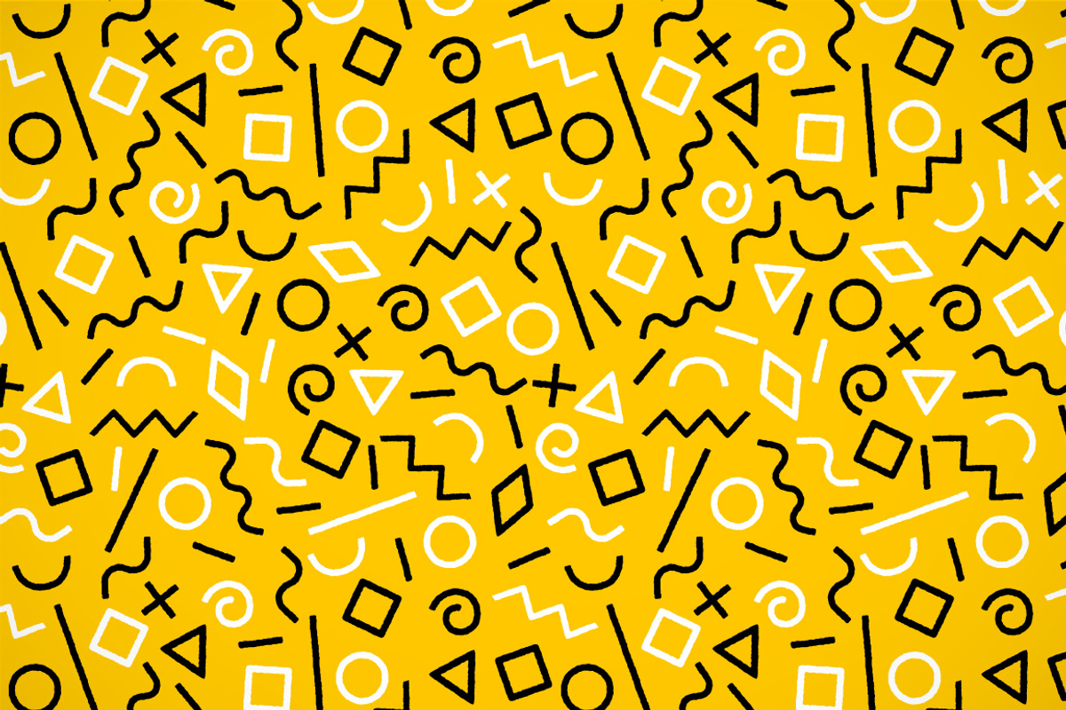 2 memphis abstract seamless pattern, a Pattern Graphic by Natalyon (Photo 2 of 3)