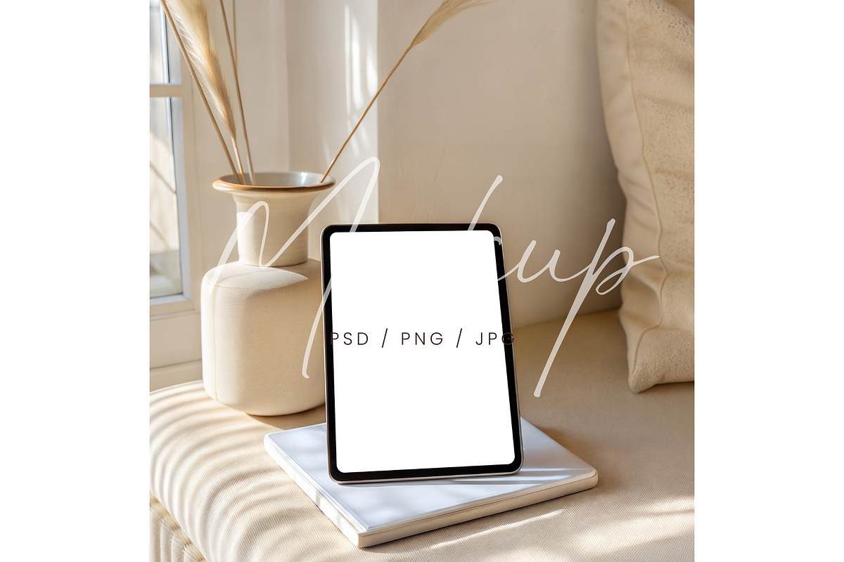 Minimal Tablet Screen Mockup, a Product Mockup by TatiMockup (Photo 1 of 3)
