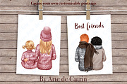 Winter Mood, Family Clipart, a Decorative Illustration by ArtedeCatrin (Thumbnail 11 of 12)
