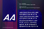 Gardiant - Futuristic Logo Font, a Sans Serif Font by Bale Type (Thumbnail 9 of 9)