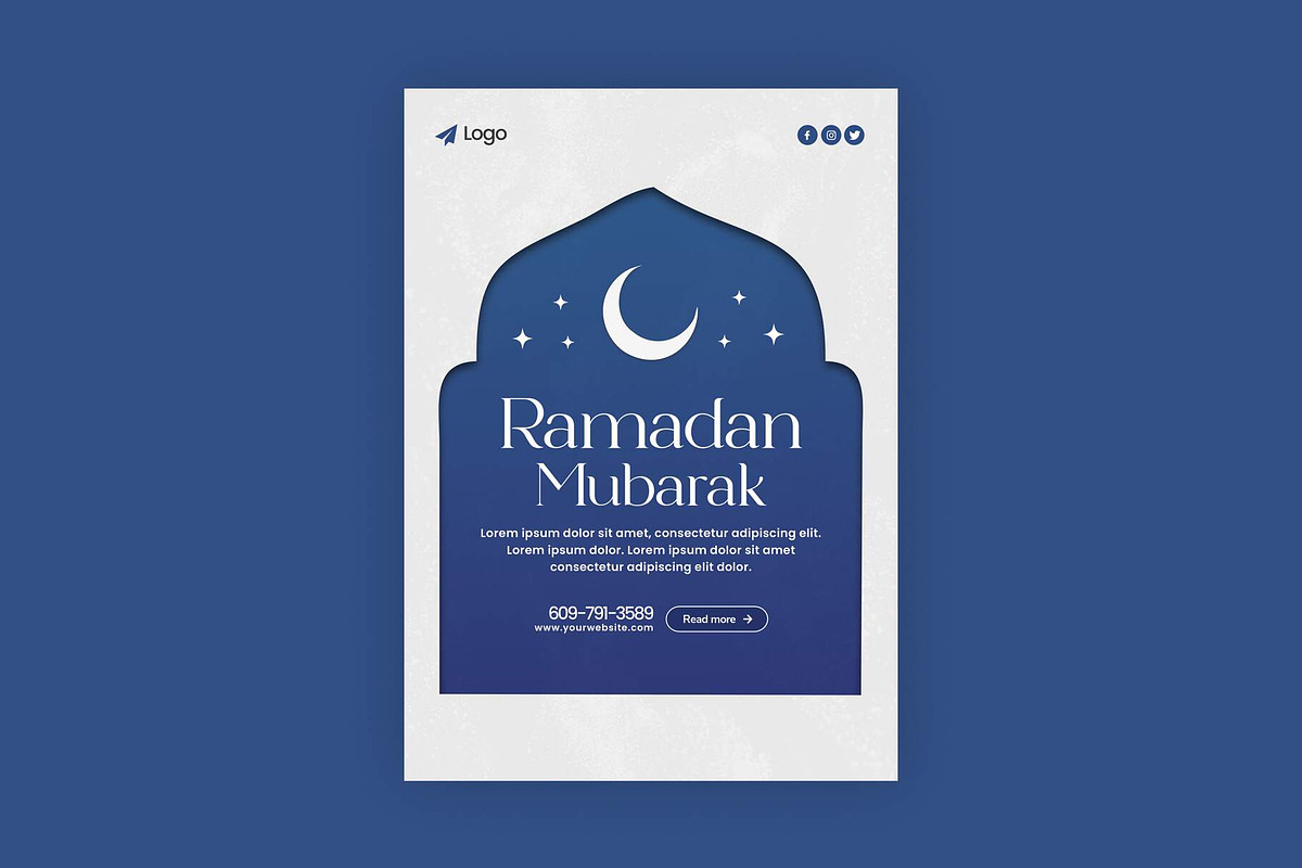 Ramadan Mubarak Flyer Template, a Flyer Template by Saman Osama (Photo 2 of 2)