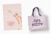 Happy Birthday Lettering Quotes, a Decorative Illustration by Artlana (Thumbnail 2 of 2)