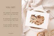 Mother and baby animals collection, an Animal Illustration by JulzaArt (Thumbnail 2 of 9)