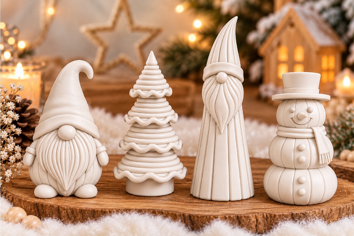 Christmas Gnome Tree Snowman STL, a Characters & Person 3D Model by Layerology (Photo 1 of 5)
