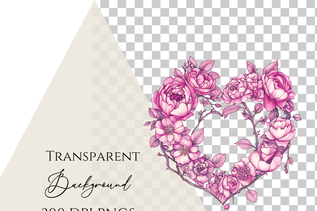 Grandmillennial valentine clipart, a Seasonal Illustration by Invite to Clipart (Photo 4 of 4)