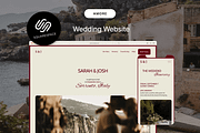 Wedding RSVP Website Template, a Squarespace Template by WebInAWeek (Thumbnail 1 of 6)