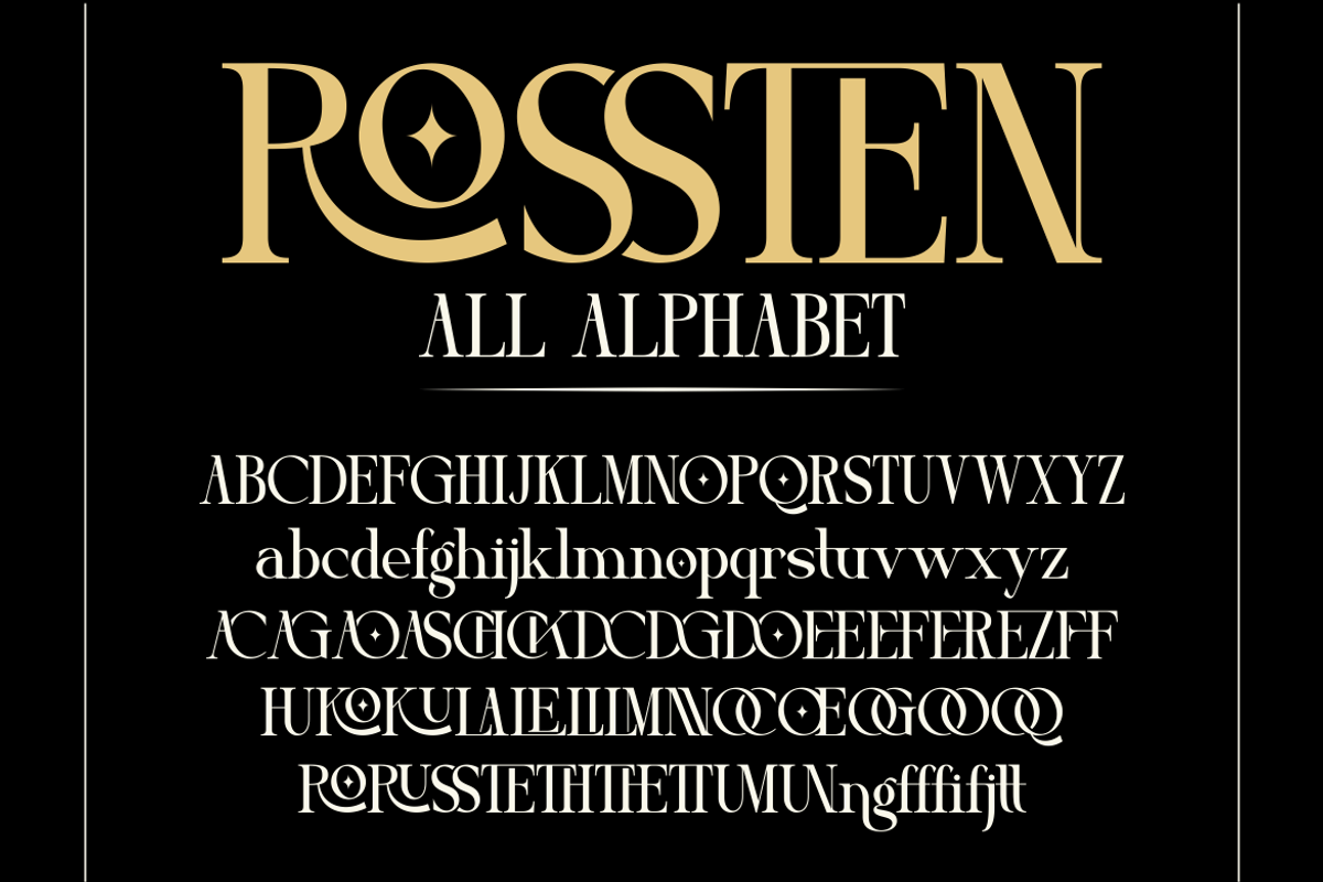 Rossten - Luxury Serif Display, a Serif Font by MaikoHatta (Photo 6 of 7)