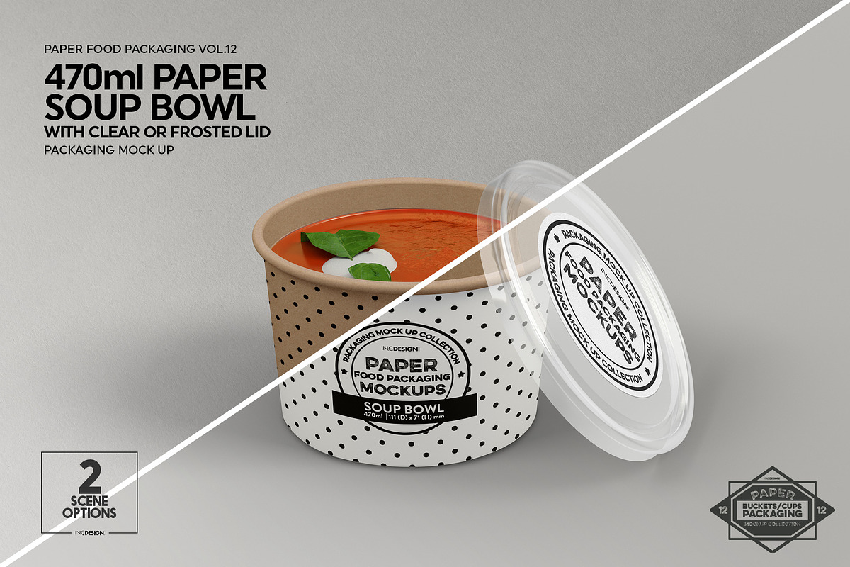 Paper Soup Cup Mockup, a Cups & Container Mockup by INCDesign