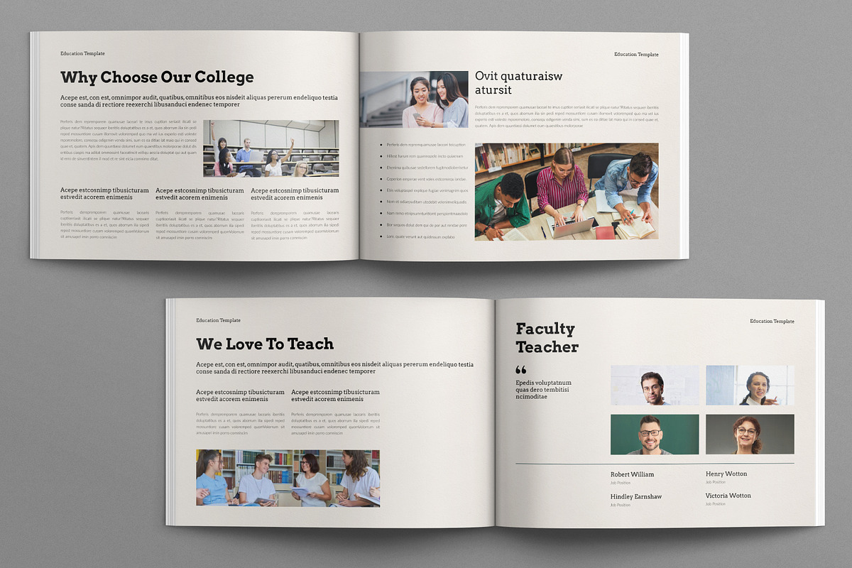 Education Brochure Landscape, a Brochure Template by E-Type (Photo 5 of 7)