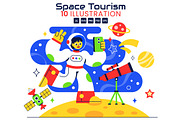 10 Space Tourism Illustration, a Person Illustration by denayunebgt (Thumbnail 1 of 4)