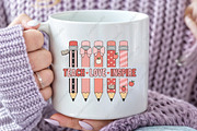 Valentine's Day Teacher PNG, an Illustration by CraftArtStudio (Thumbnail 2 of 4)