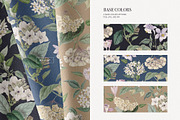 Pastel Botanical Pattern and Plants, a Pattern Graphic by likorbut (Thumbnail 5 of 11)