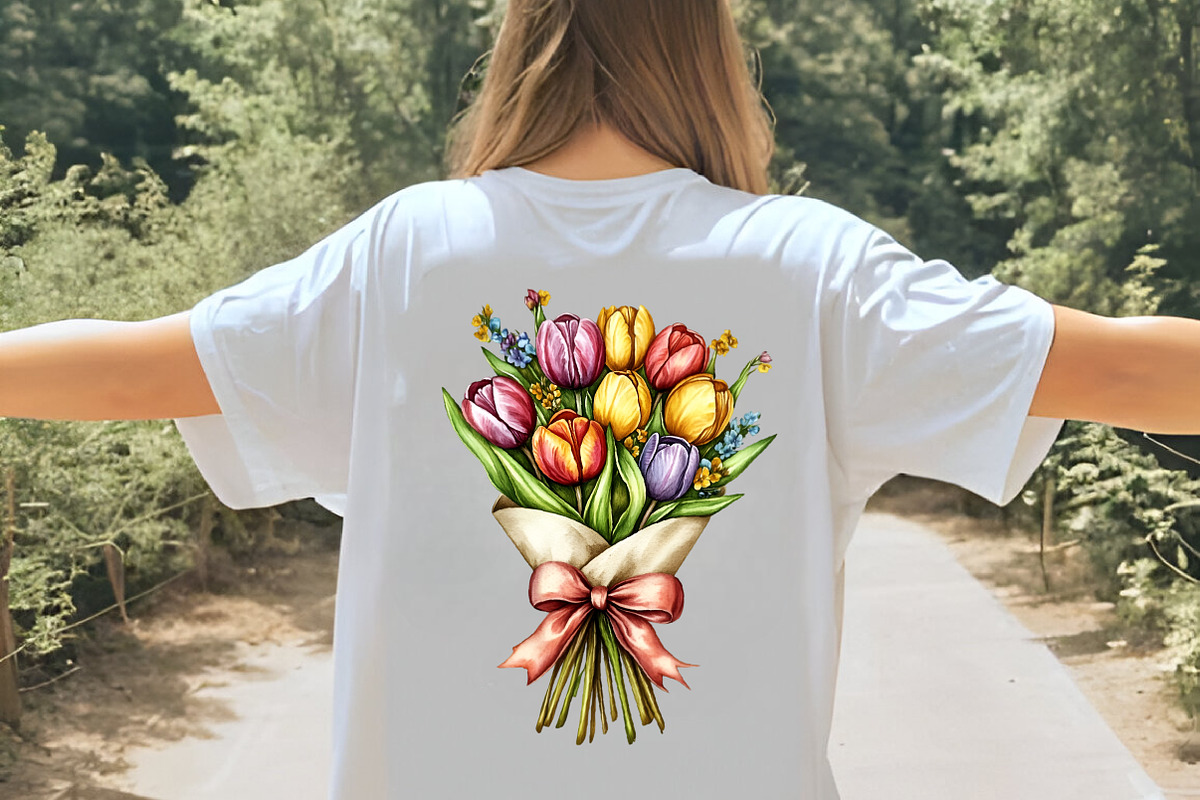 watercolor tulip flower clipart, an Illustration by GatewayDesign (Photo 6 of 9)