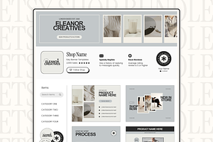 Etsy Shop Kit Branding Templates