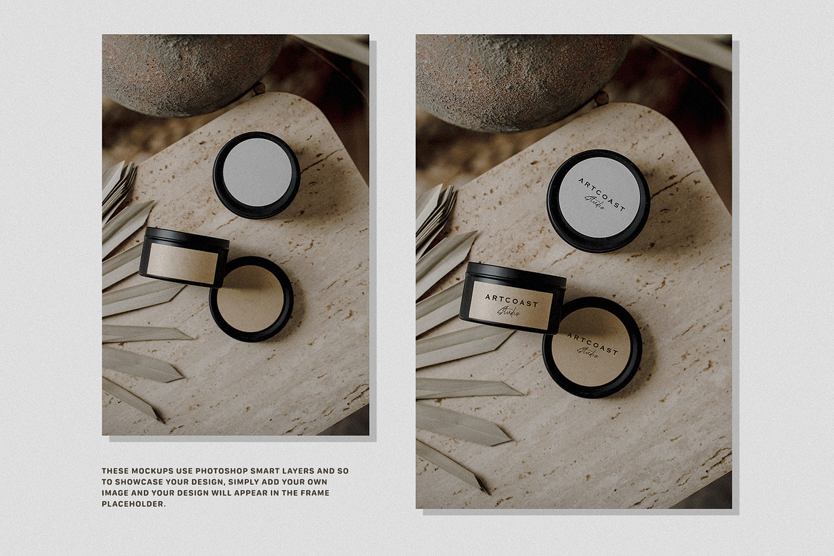20 Boho Candle Jar Mockups, a Packaging Mockup by Artcoast Std. (Photo 10 of 11)