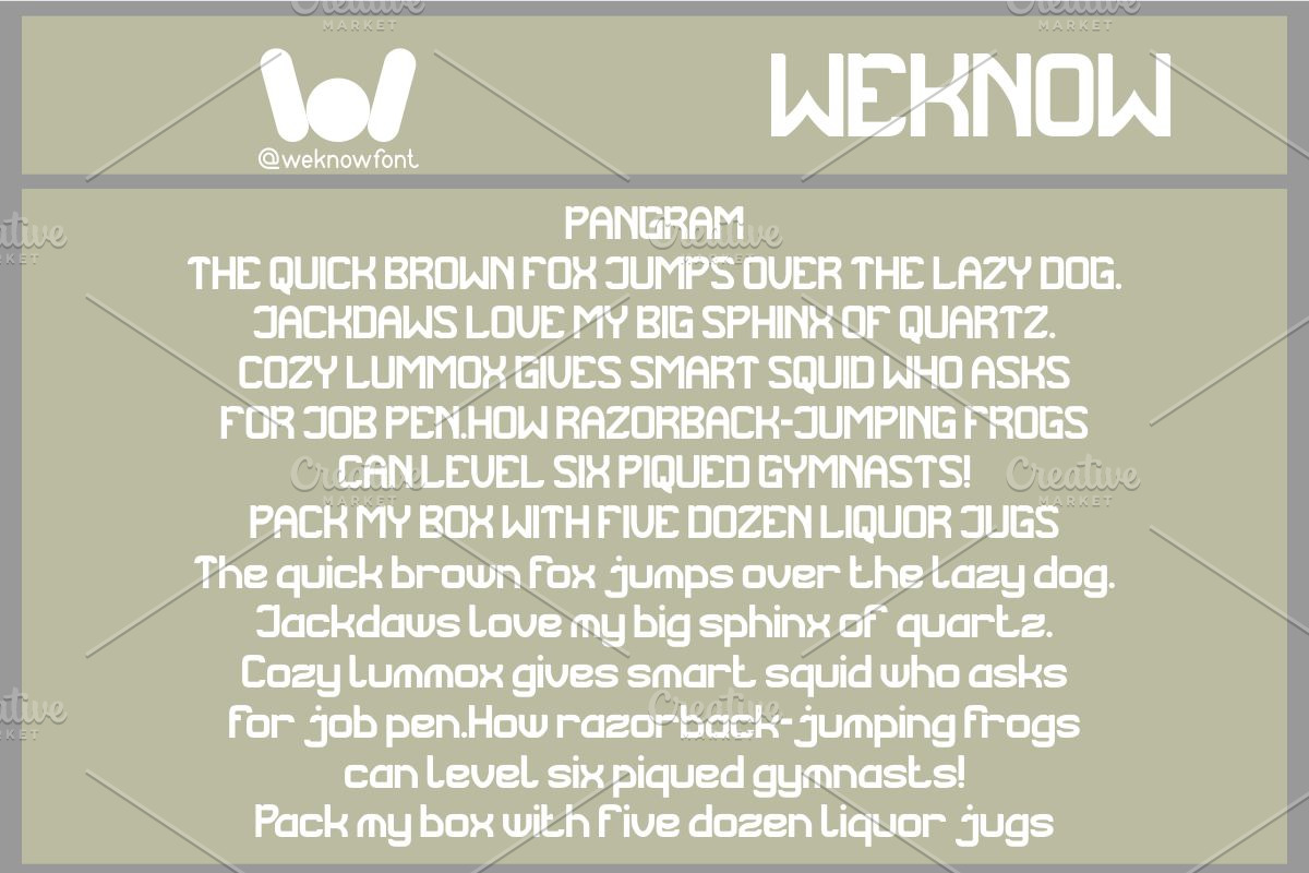 Enter Action font, a Font by weknow (Photo 6 of 8)