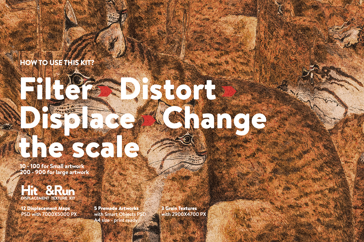 Hit&Run Displacement Map Texture Kit, a Texture Graphic by nicholasasmita (Photo 3 of 15)