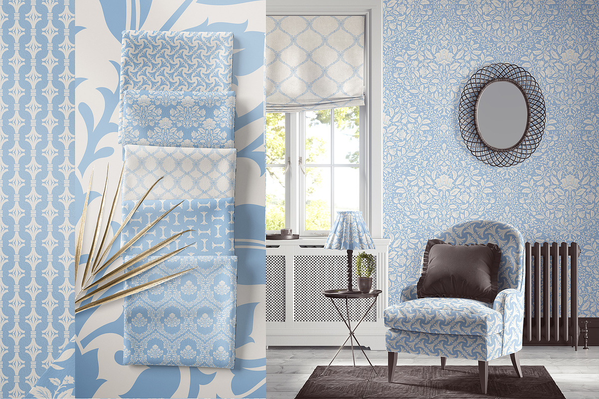 Luxury Floral Damask Patterns, a Pattern Graphic by Sonulkaster (Photo 7 of 13)