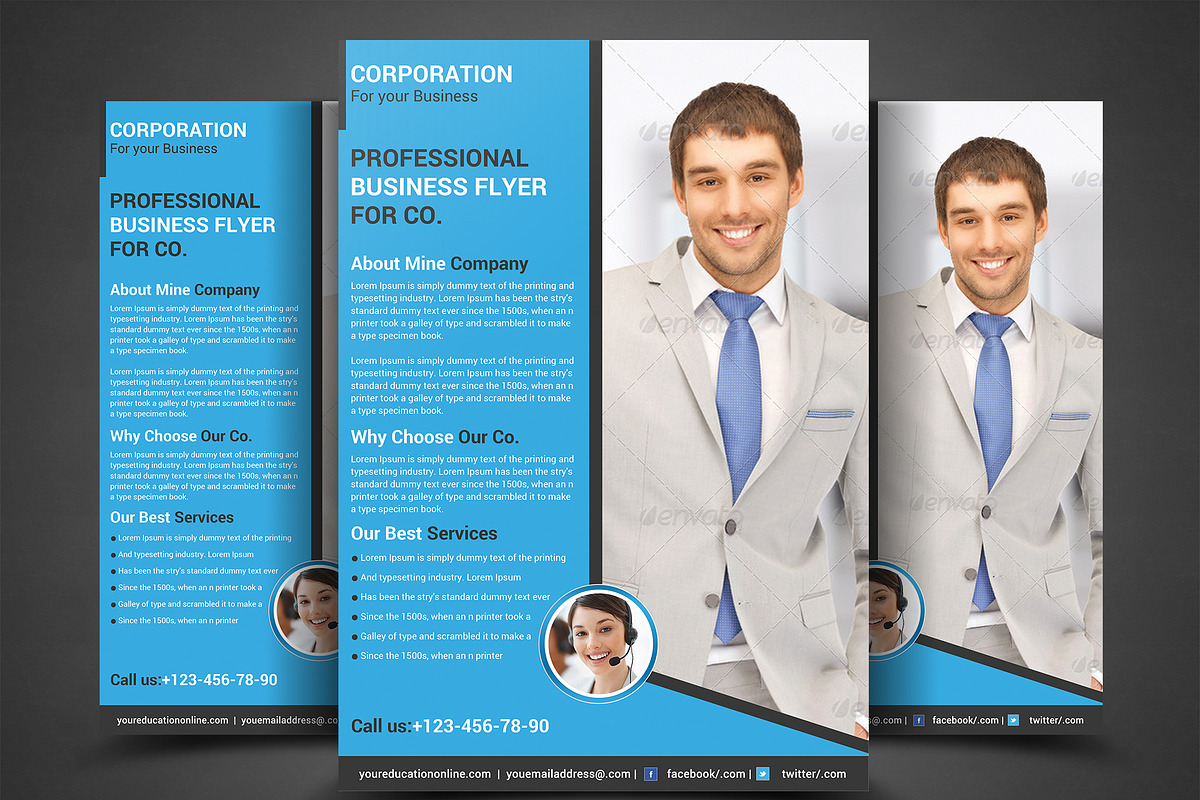 Business Planner Flyers Templates, a Flyer Template by AfzaalGraphics (Photo 1 of 4)