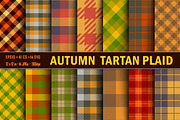 Autumn  Tartan Seamless Pattern, a Pattern Graphic by Vectorchoice (Thumbnail 1 of 6)