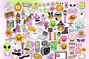 Y2K 2000s Halloween Clipart Bundle, an Object Graphic by Huxmay (Thumbnail 2 of 7)