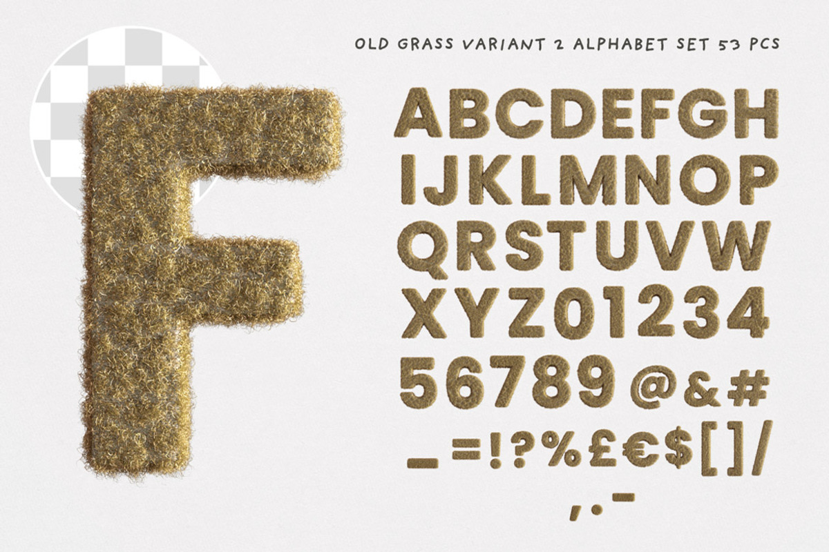 Old Dry Grass or Fur Typo Creator, a Sans Serif Font by TVartworks (Photo 6 of 13)