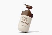 Pump Bottle Mockup, a Cups & Container Mockup by Akebareee (Thumbnail 1 of 3)
