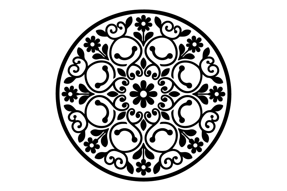 Decorative Floral Mandala, an Object Graphic by Gfx_Store (Photo 2 of 16)