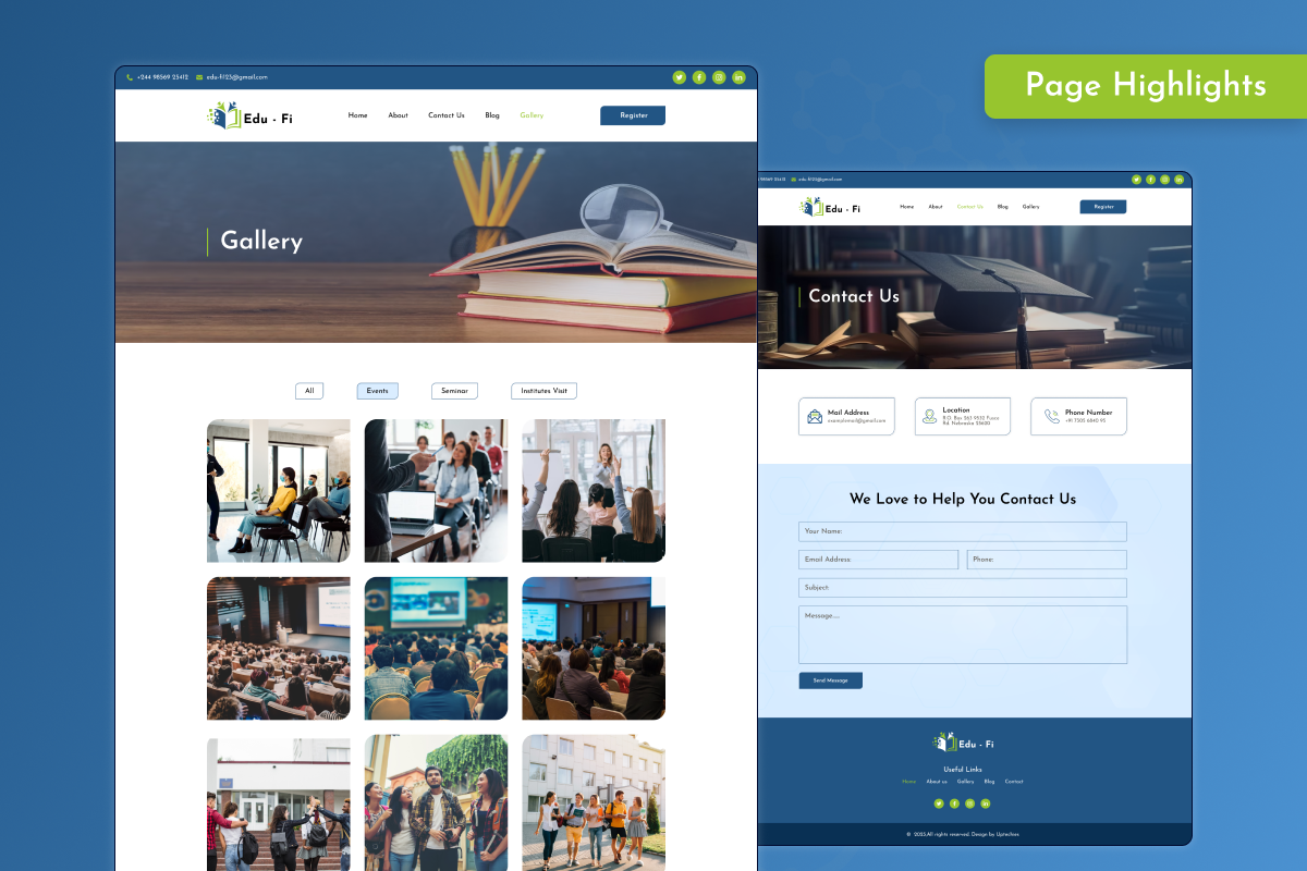 Edu-Fi - Institute Finder UI Kit, an UI Kit Template by Uptechies (Photo 3 of 3)