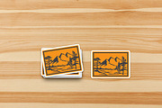 Mountain Scenes Silhouettes Vector 3, an Object Illustration by Seaquint (Thumbnail 5 of 5)