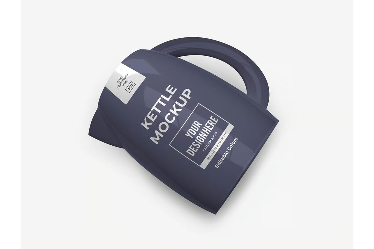 Modern Kettle Mockup Template Set, a Household Mockup by DesignRushMarket (Photo 4 of 11)